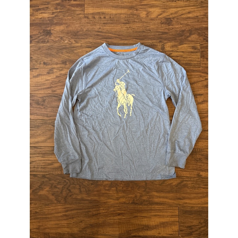 Polo Ralph Lauren Big Pony Light  Blue T-Shirt  - Size Youth Large (14-16)